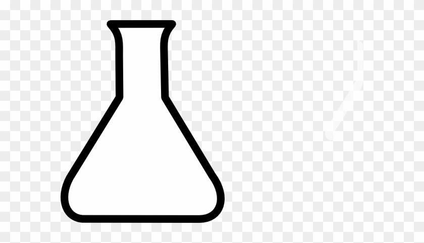 Science Clipart Black And White - Conical Flask Clip Art #112729