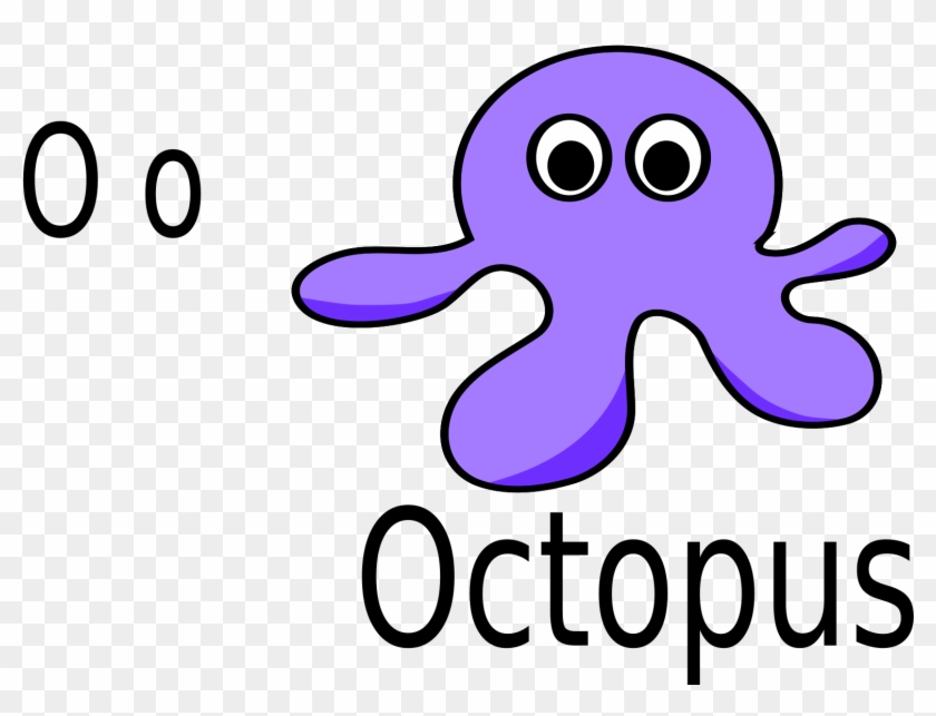 Clip Art O For Octopus Svg - O For Octopus #113013