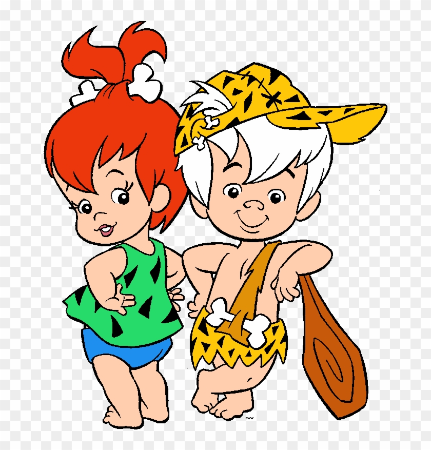 Baby Flintstones Baby Cartoon Characters Baby Clip - Flintstones Bam Bam And Pebbles #113110