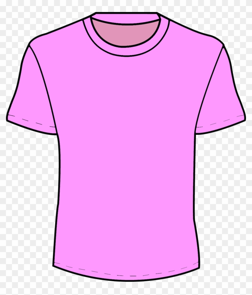Girl T Shirt Clipart Clip Art Library Pink T Shirt Template