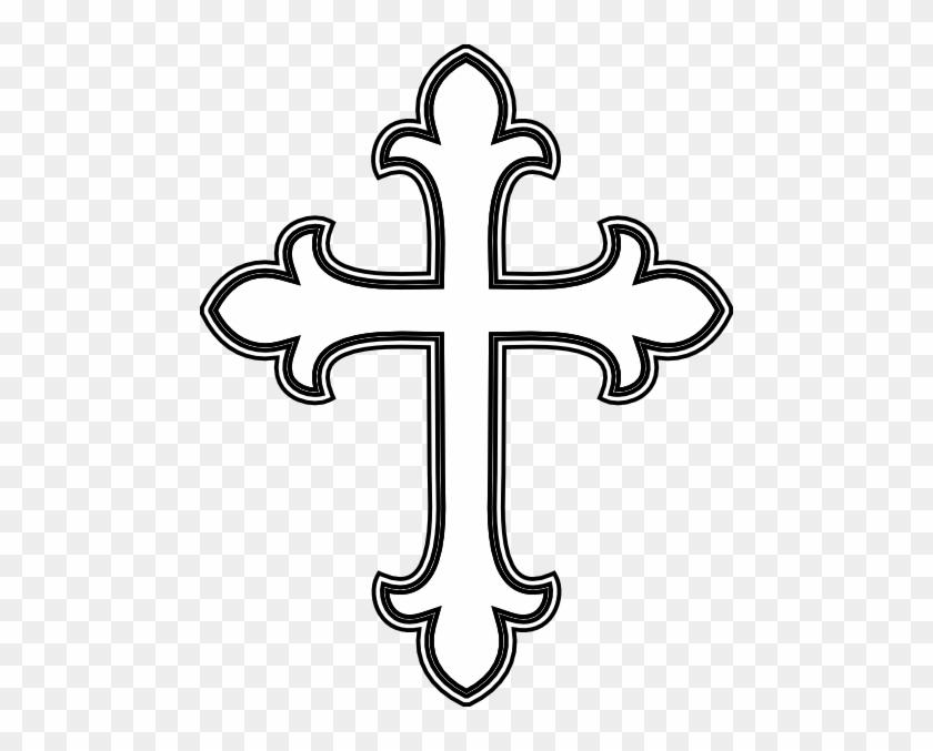 Whitee Cross Clip Art - Fancy Cross #113212