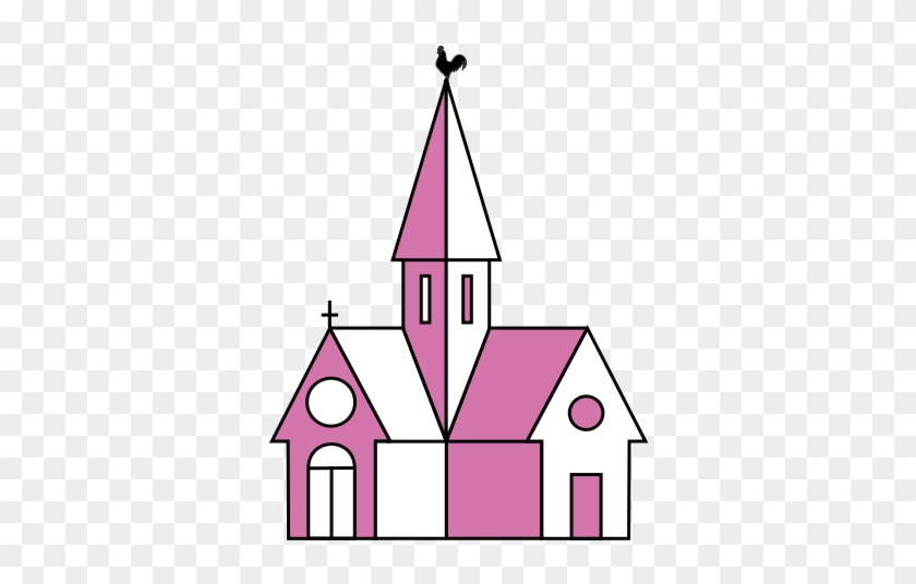 Héraldique Meuble Eglise - Pink Church Clip Art #113371
