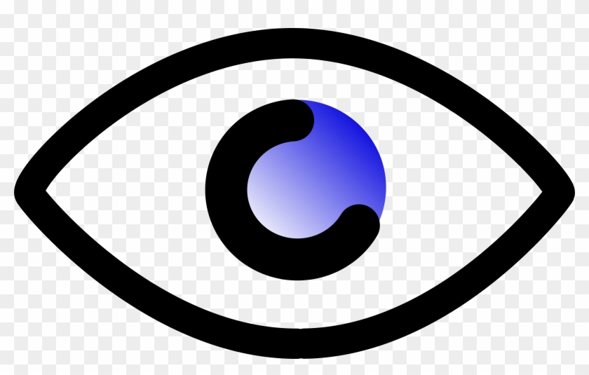 Eye Vector - Cartoon Outline Of Eye #113454