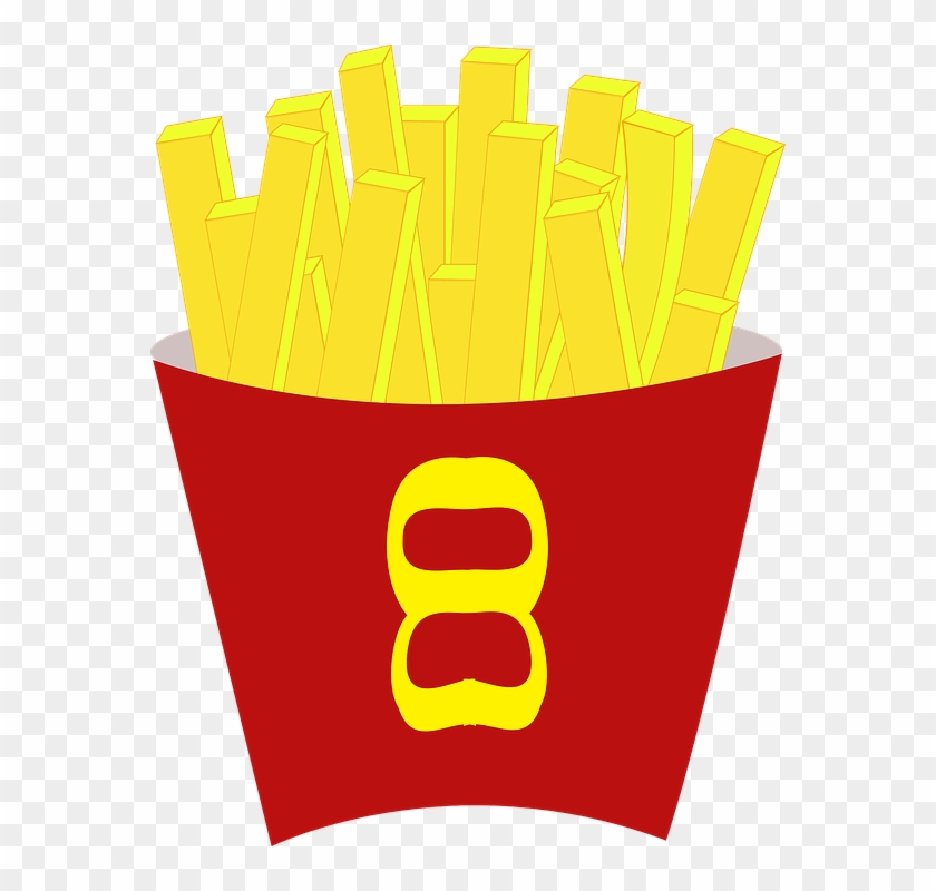 French Fries Clip Art Free Vector - Chip Clipart #113510