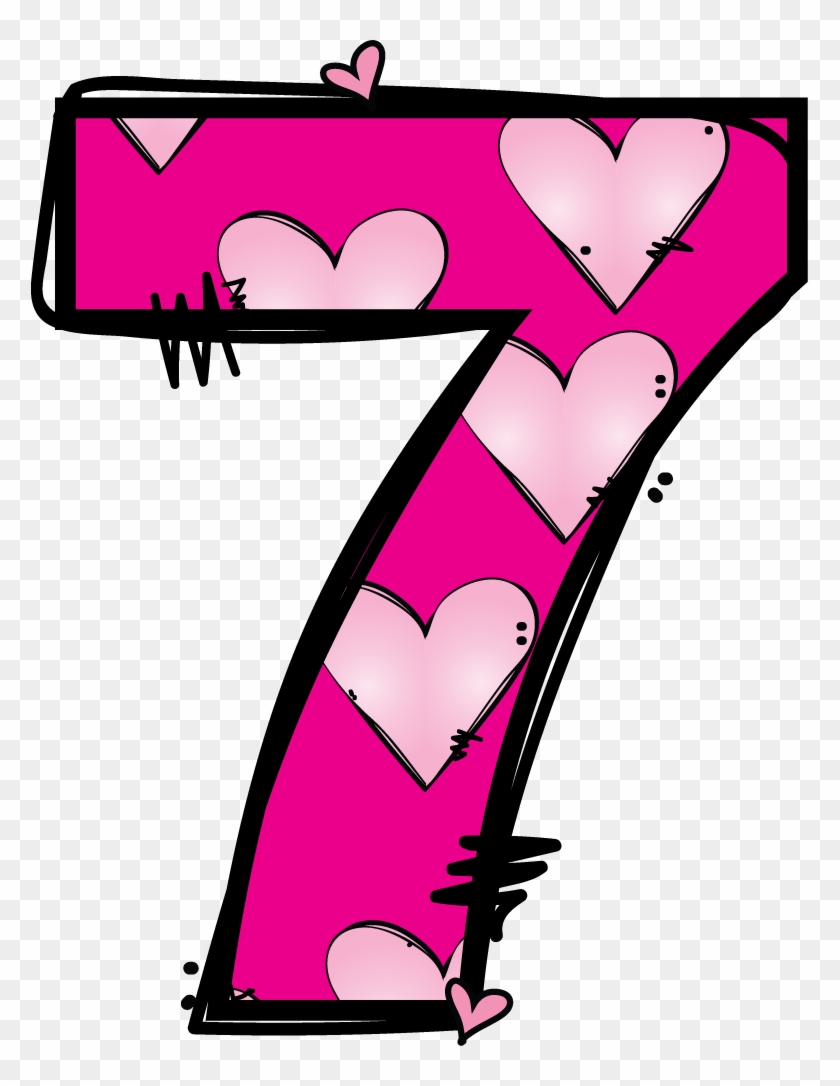 Number 7 Clipart #113598