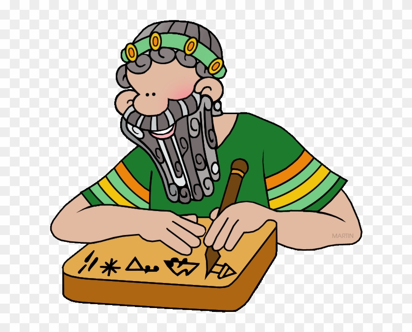 Scribe - Ancient Egyptian Scribes Cartoon #113605