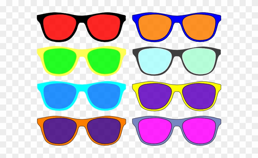 Colorful Sunglasses Clip Art At Clker - Colorful Sunglasses Clipart #113612