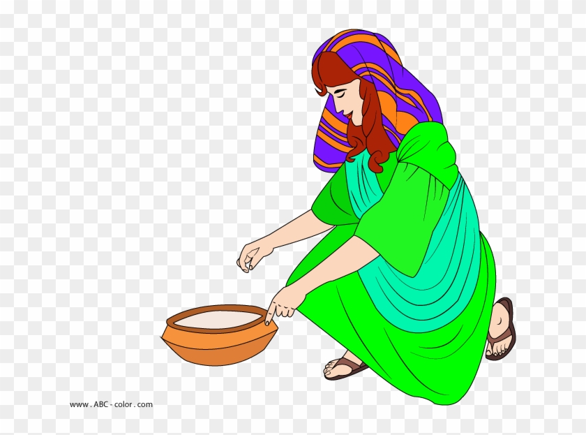 Gathering Manna Raster Clipart - Illustration #113786