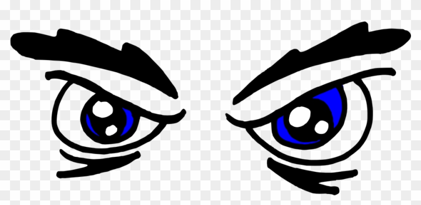 Blue Eyes Clipart Funny Eye - Angry Eyes Clipart #114080