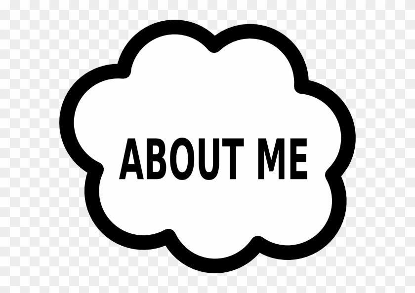 About Me Cloud Clip Art - Social Studies Black And White #114567