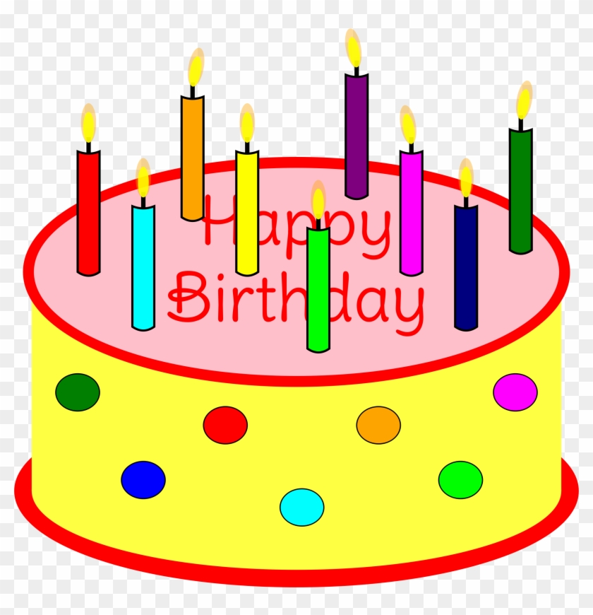 Clip Art Cake Candles Clipart Flickering Candle Birthday - Birthday Cake With Candles Clipart #114822