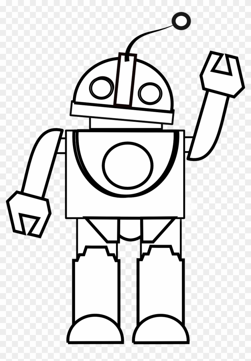 Toy Clipart Black And White - Robot Black And White Clipart #114907