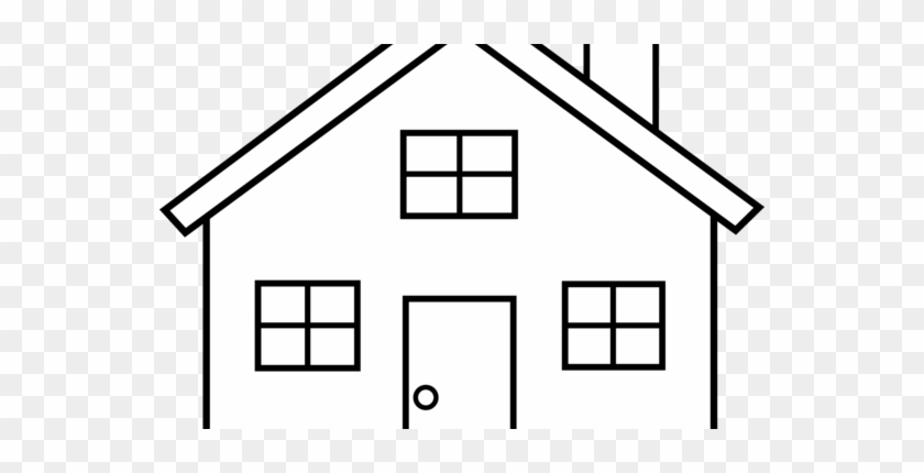 House Clipart Black And White & House Black And White - Simple Drawings Of Houses #114975