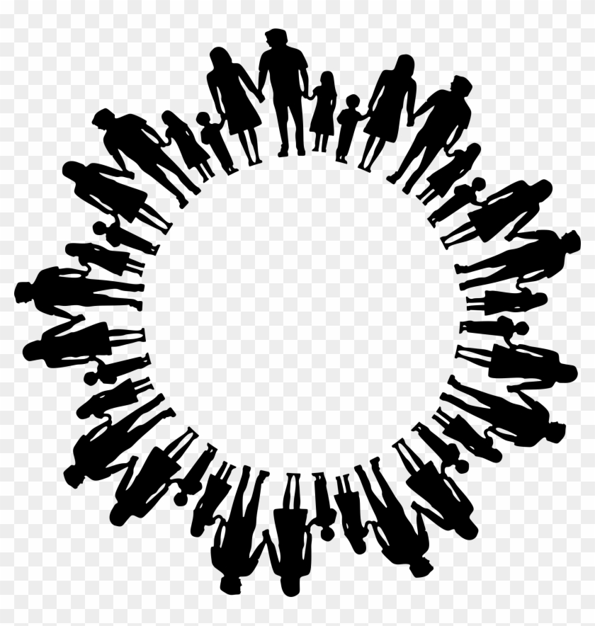 Family Silhouette Radial - Church Icon Png #115038