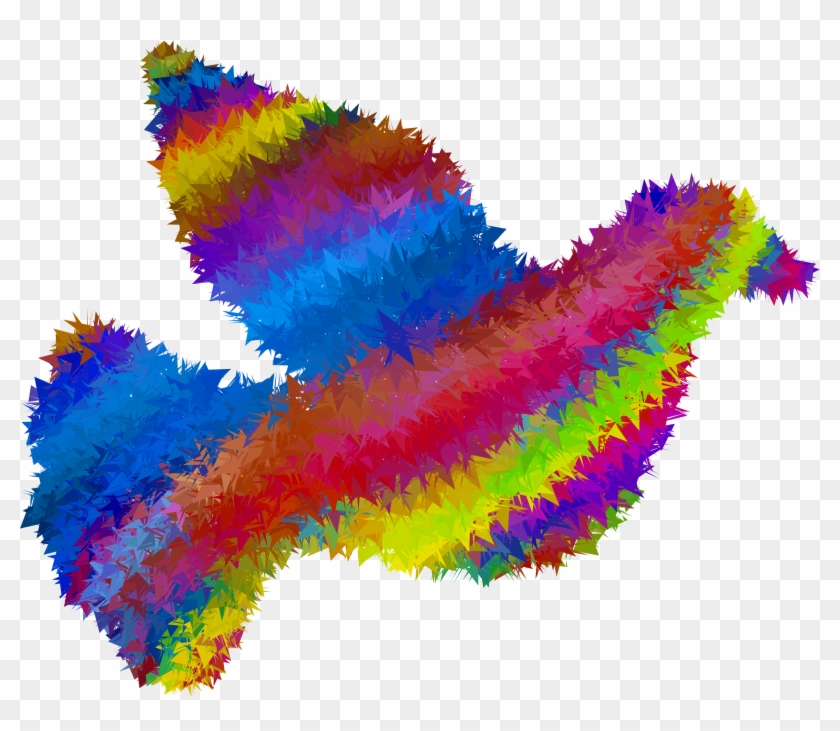 Psychedelic High Poly Peace Dove - Peace Dove #115205