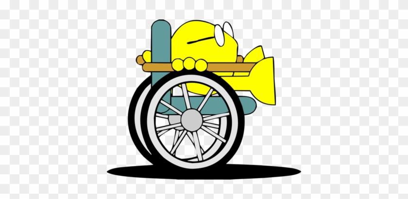 Grandpa Christian Fish - Wheelchair Clipart Old Man #115310