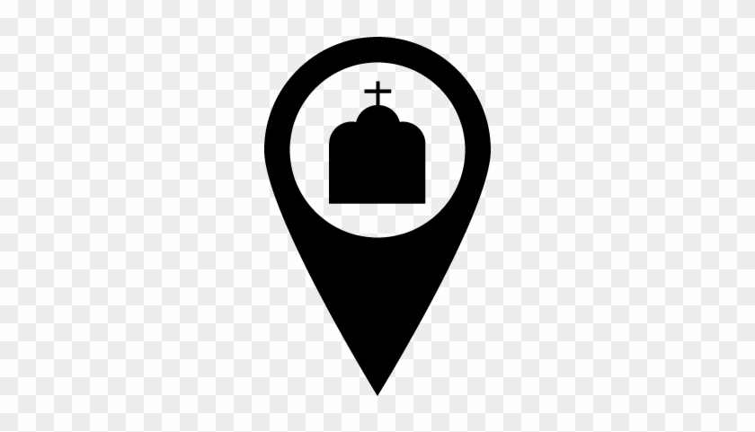Church Pin Â‹† Free Vectors, Logos, Icons And Photos - Church Map Icon #115429