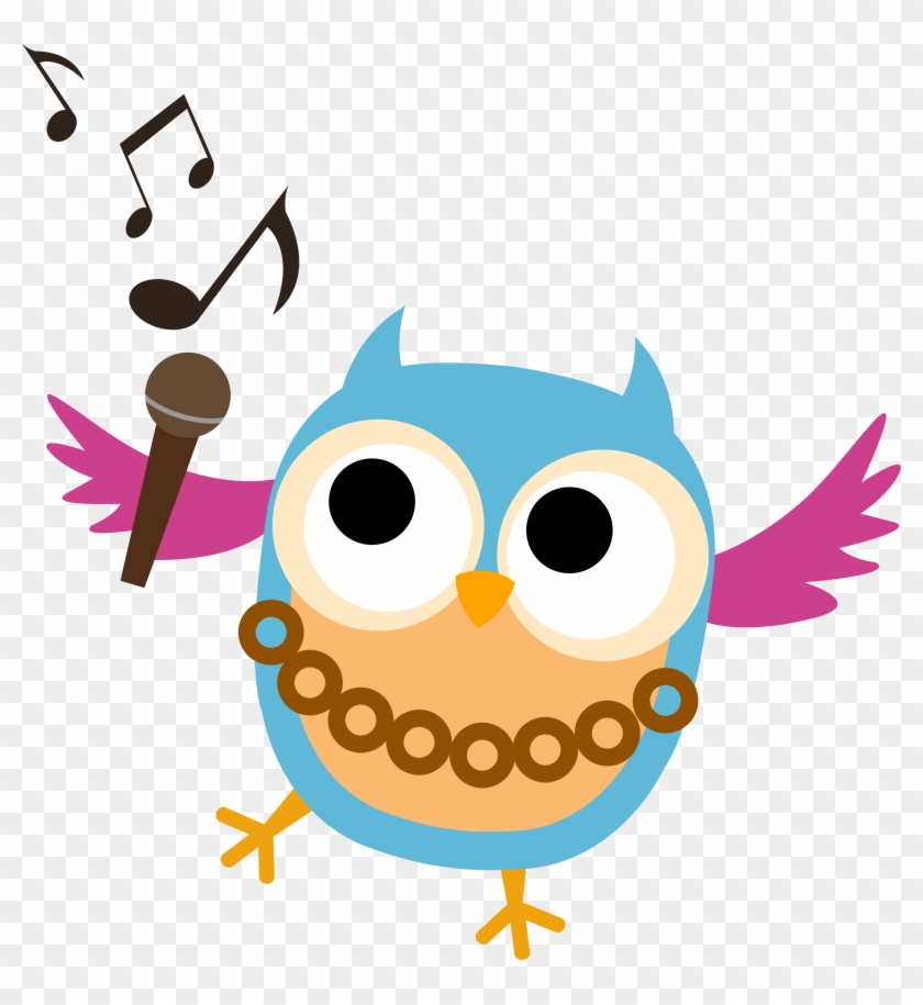 Choir Club - Owl Singing Clip Art #115496