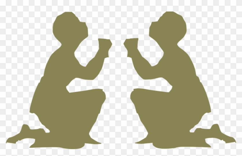 Can We Start Praying Again - 2 People Praying Clip Art #115507