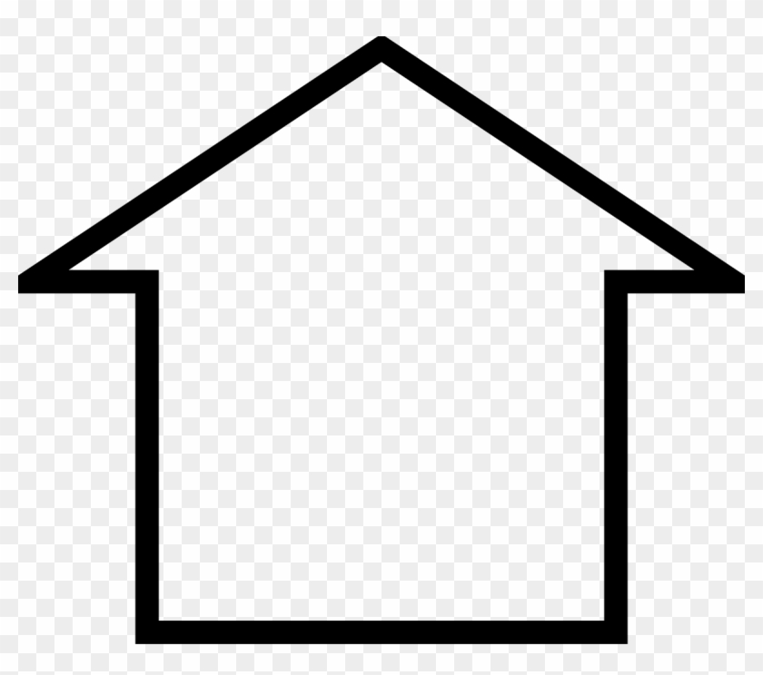 House Outline Clipart Images - Simple House Icon #115674