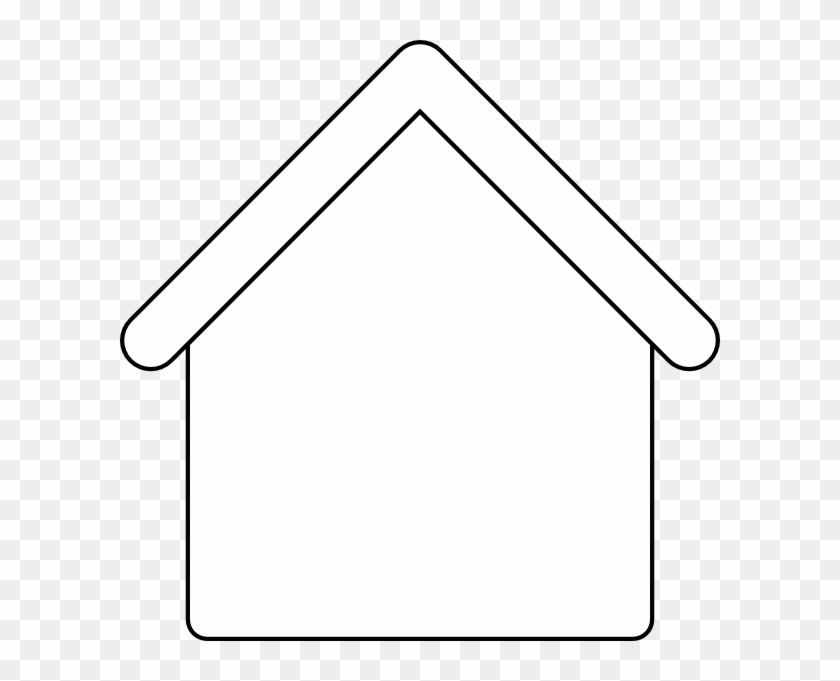 House Clipart House Outline - Gingerbread House Template Coloring #115675