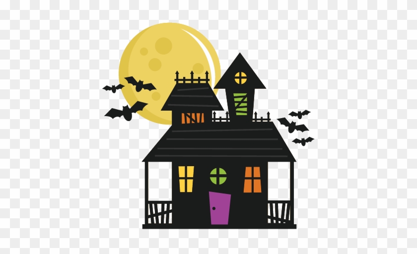 Haunted House Clipart Cute - Halloween House Clipart Png #115688