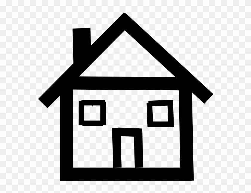 Stick Figure House Clipart - Stick House Clip Art #115696