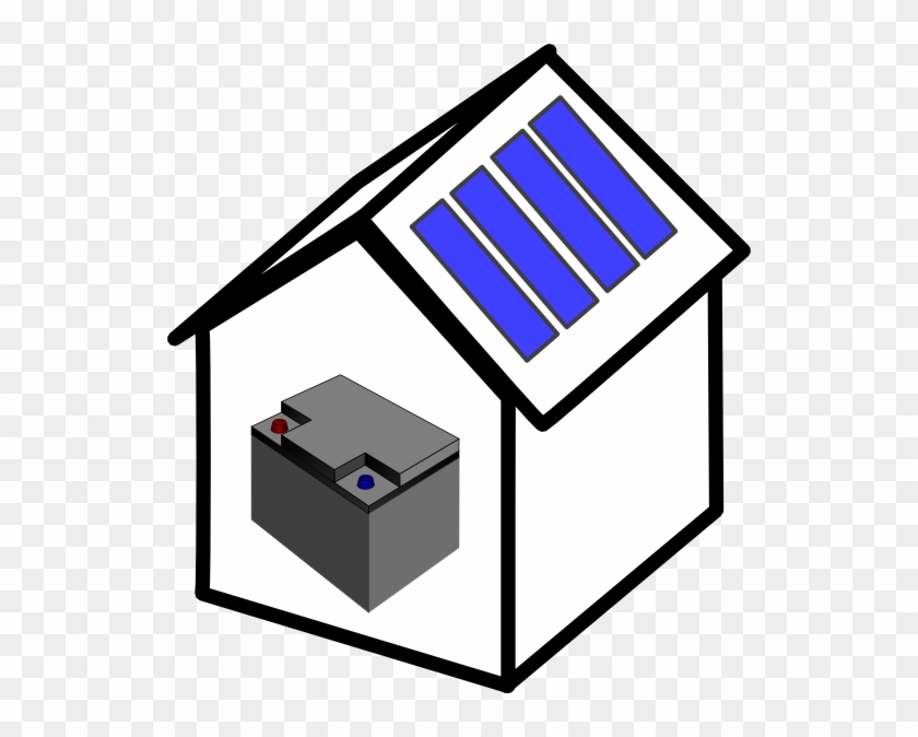 House Solar Battery Clip Art - Solar Battery Clipart #115706