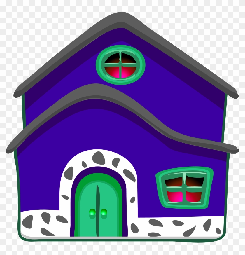 House Blue B Image - Blue House Clipart #115710