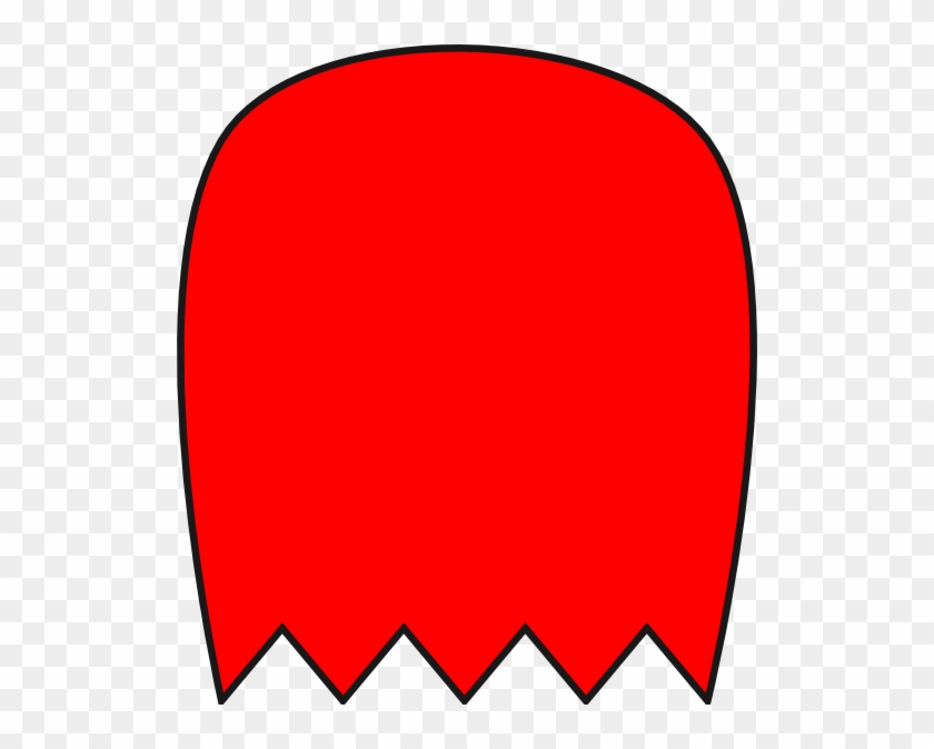 Red Pacman Ghost Clip Art - Red Ghost From Pacman #115745