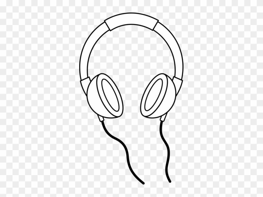 Headphone Clipart Black And White - Headphones Black And White Clip Art #115927