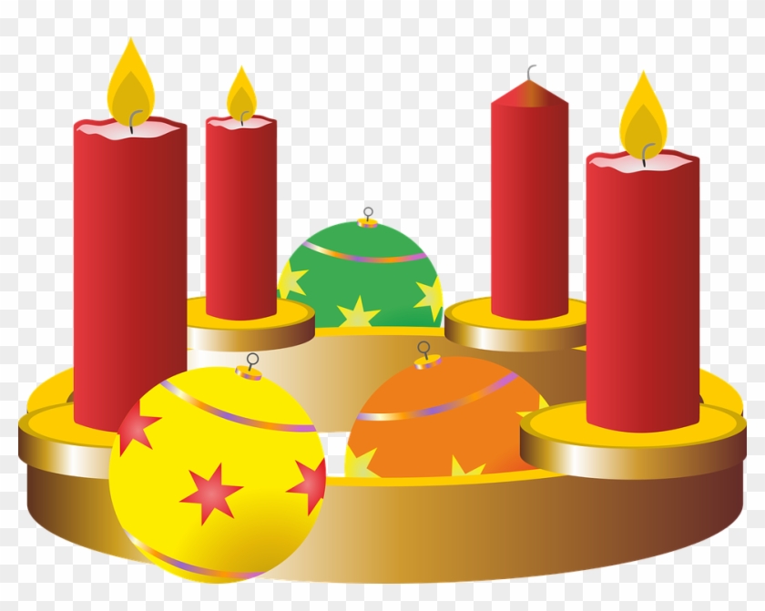 Third Advent Advent Wreath Advent Christmas Time - Corona Velas En Adviento #115933