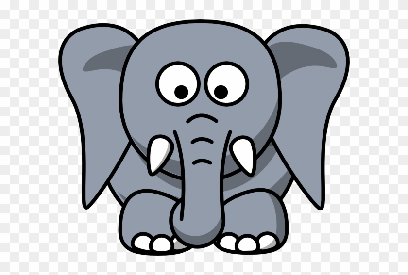 Elephant Ears Clipart - Cartoon Elephant Face #115975