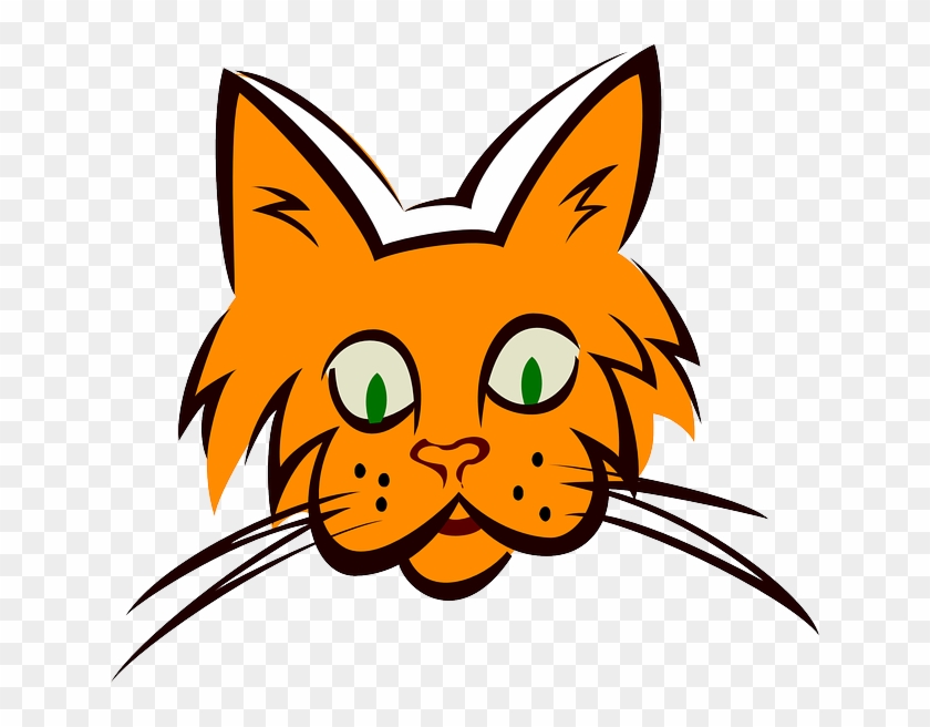 Cat Ears Clip Art - Orange Cat Face (custom) Mugs #116016