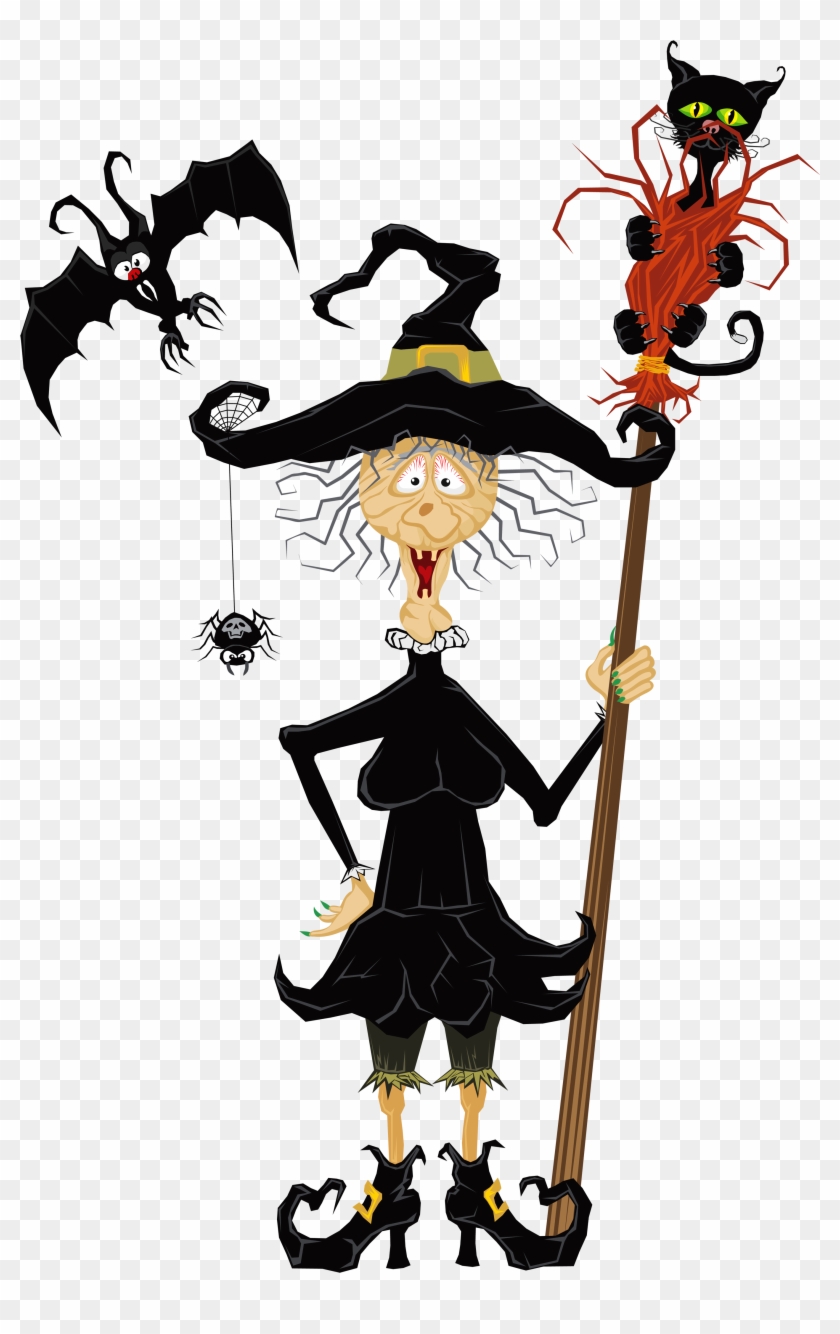 Halloween Creepy Witch Clipart - Funny Halloween Clipart #116182