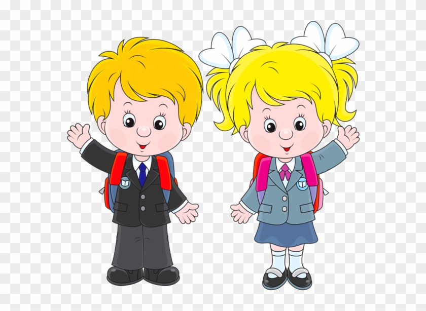 Personnages, Illustration, Individu, Personne, Gens - Clipart Of Boy And Girl #116204