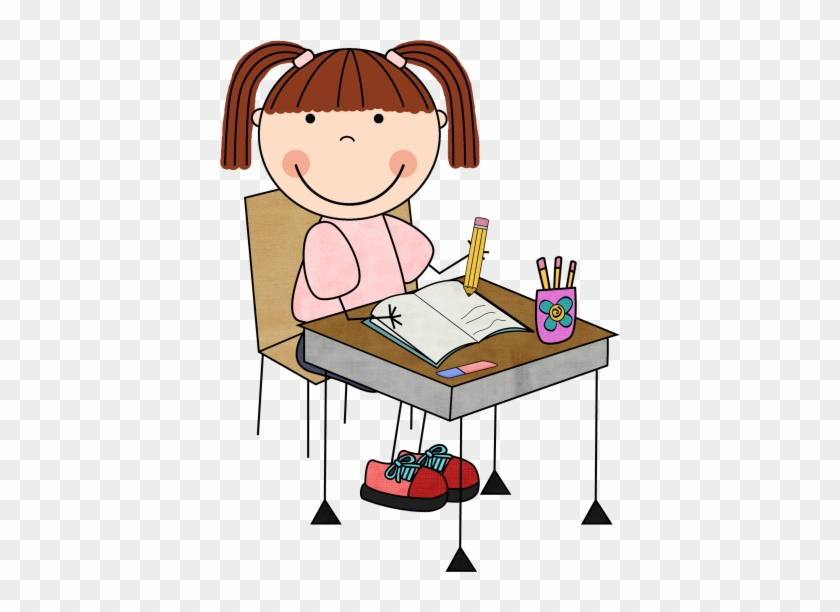 Free Writing Clip Art Clipart Image - Kids Writing Clipart #116478