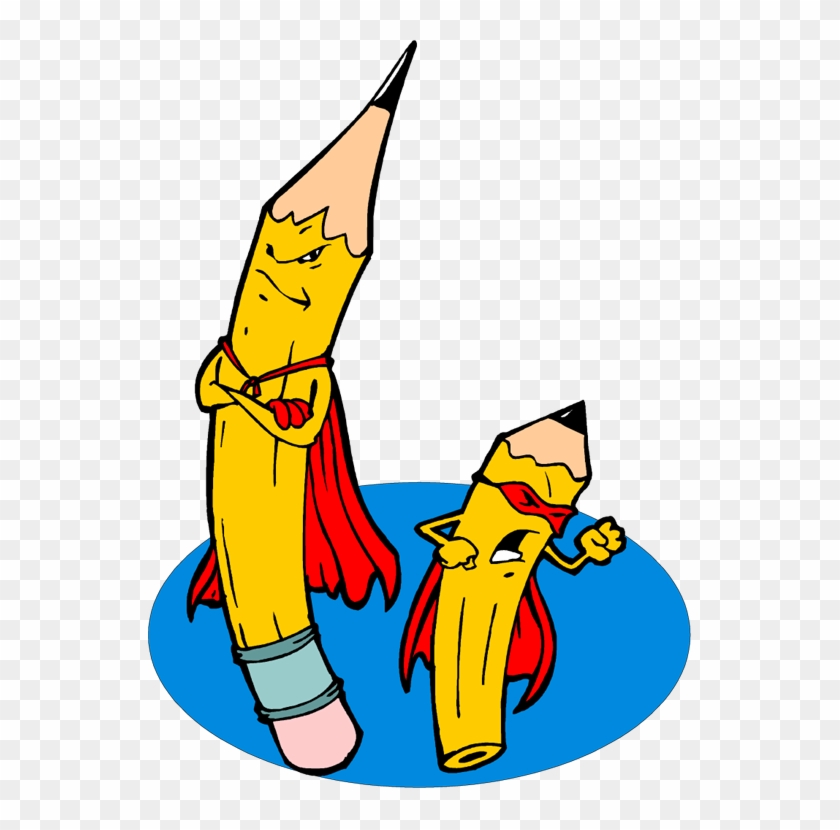 Pencil Clipart Superhero - Englewood Cliffs Public Schools #116496