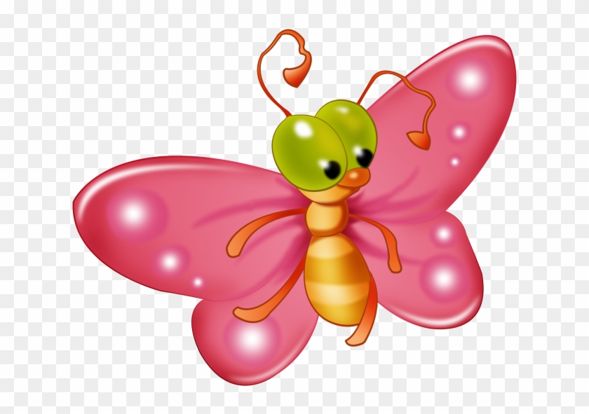 Baby Butterfly Cartoon Clip Art Pictures - Butterfly Clipart With Transparent Background #116993