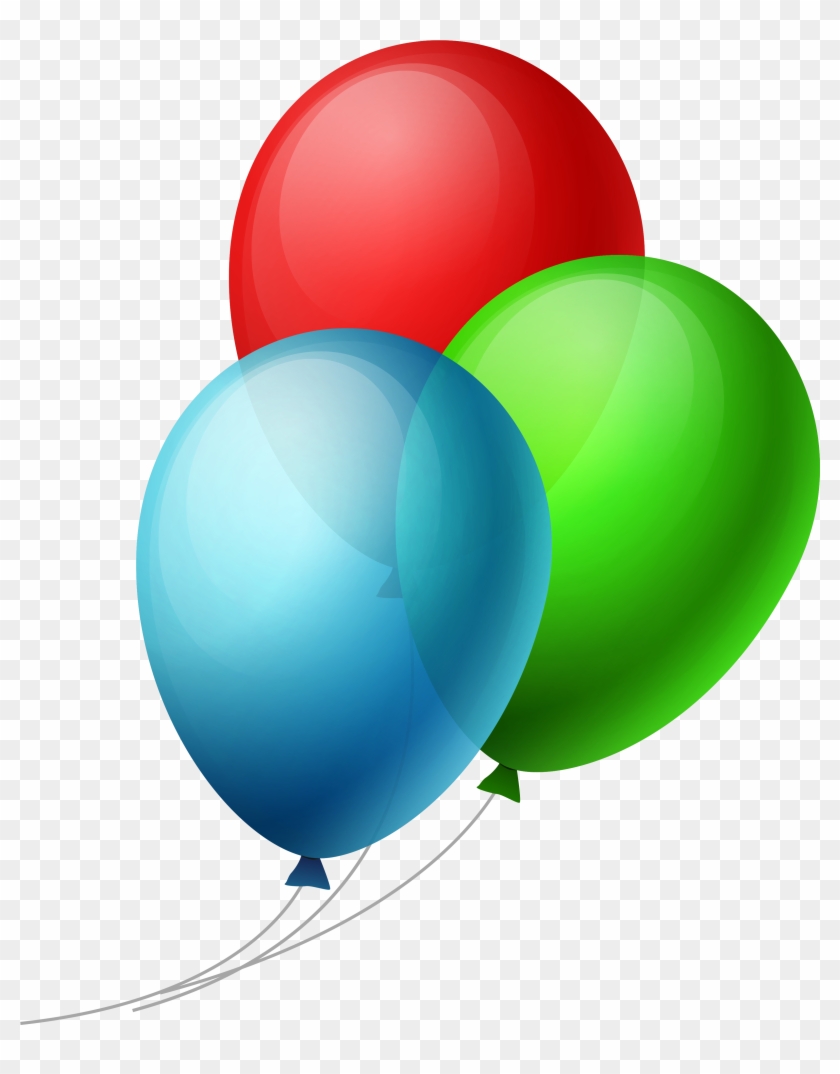 Transparent Three Balloons Png Clipart - Balloons Png Transparent Background #117083