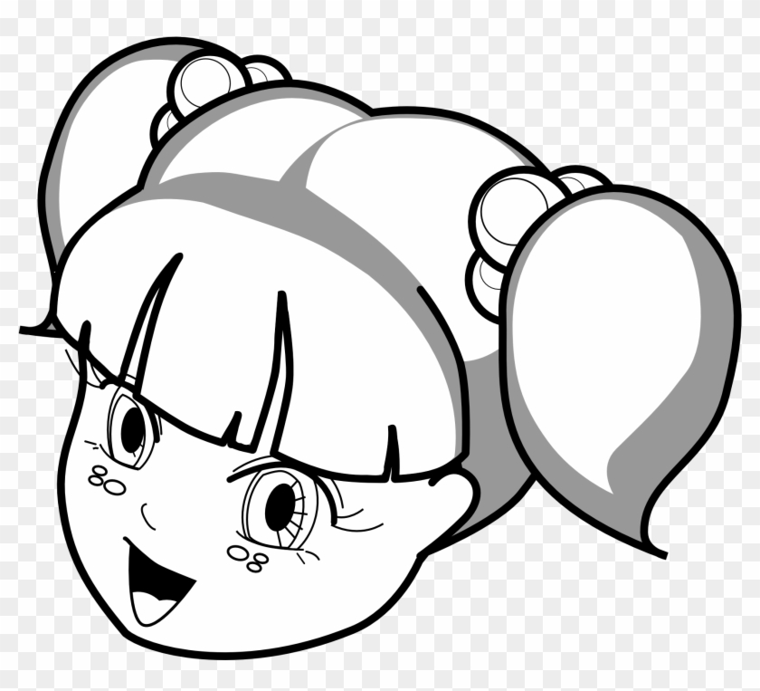 Anime Girls Black And White Clipart - Best Gift - Anime Girl Outline Hoodie/t-shirt/mug Black/navy/pink/white #117102