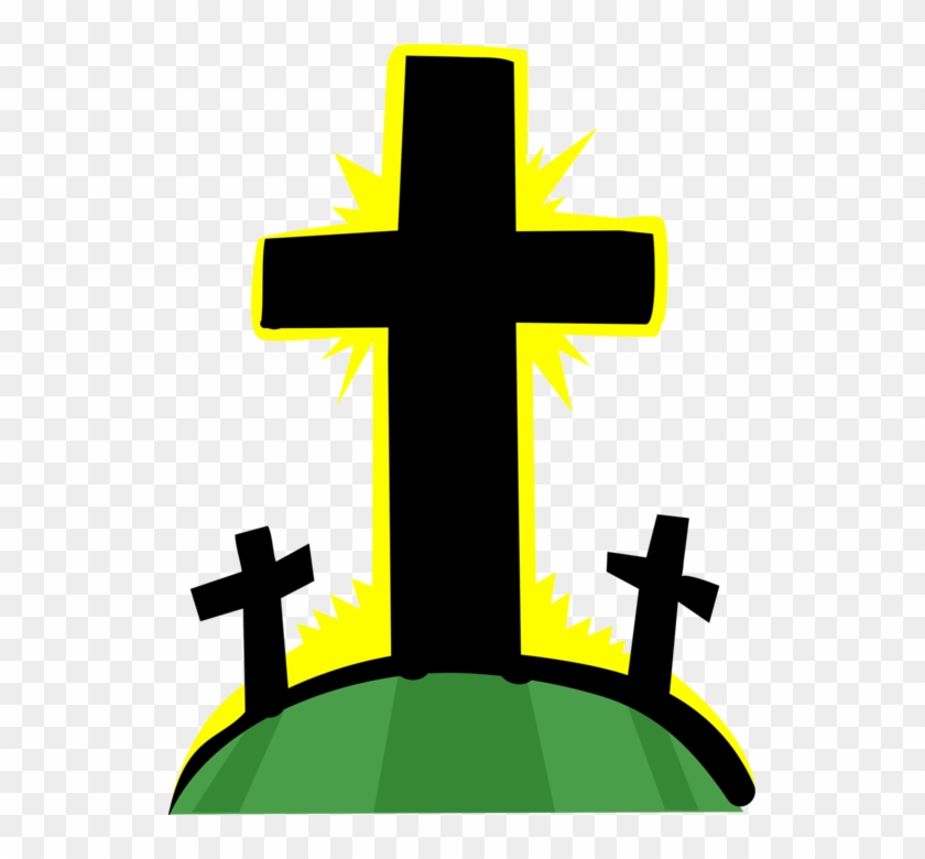 Vector Illustration Of Christian Crucifix Crosses At - Crucifixion #117352