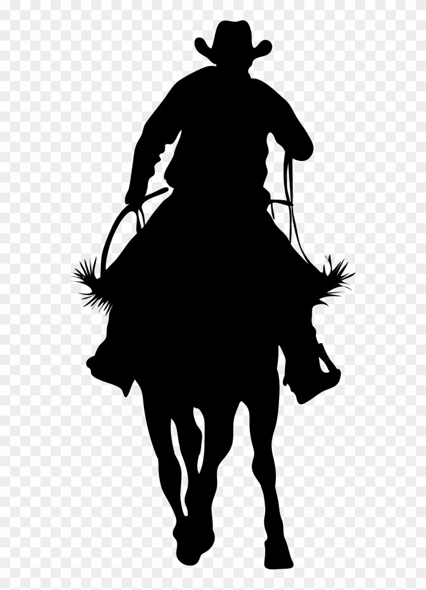 Cowboy Silhouette - Siluetas De Caballos Cabalgando #117442