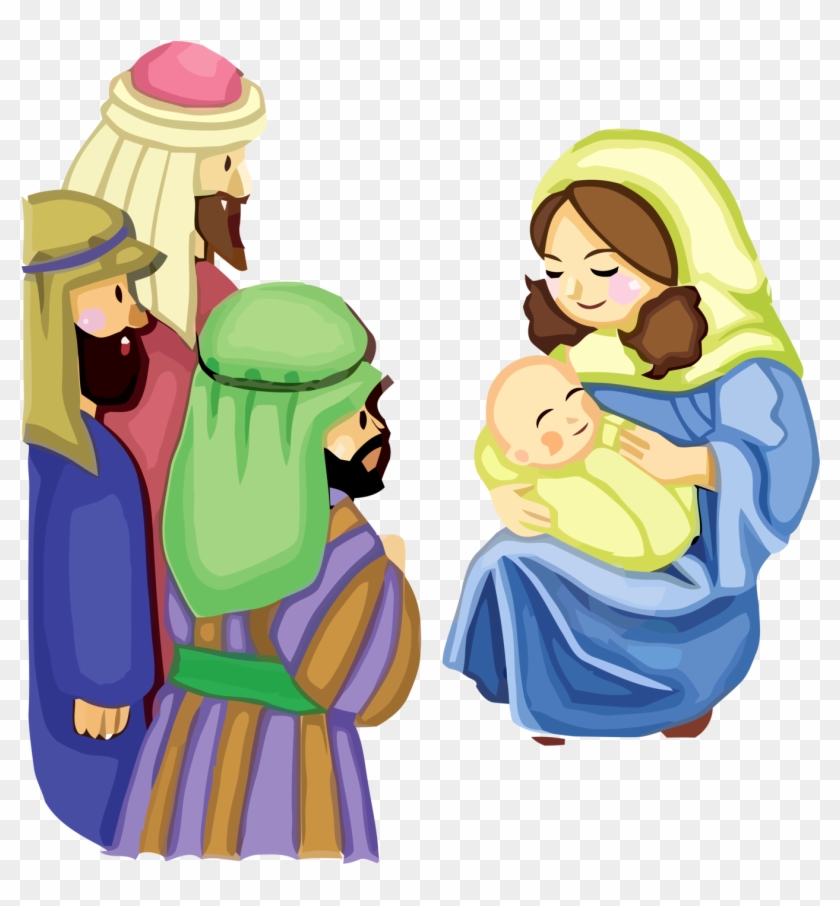 Minayoussefsaleb 1 0 Jesus And Mother Mary Vector 156 - Jesus Mother Cartoon #117491