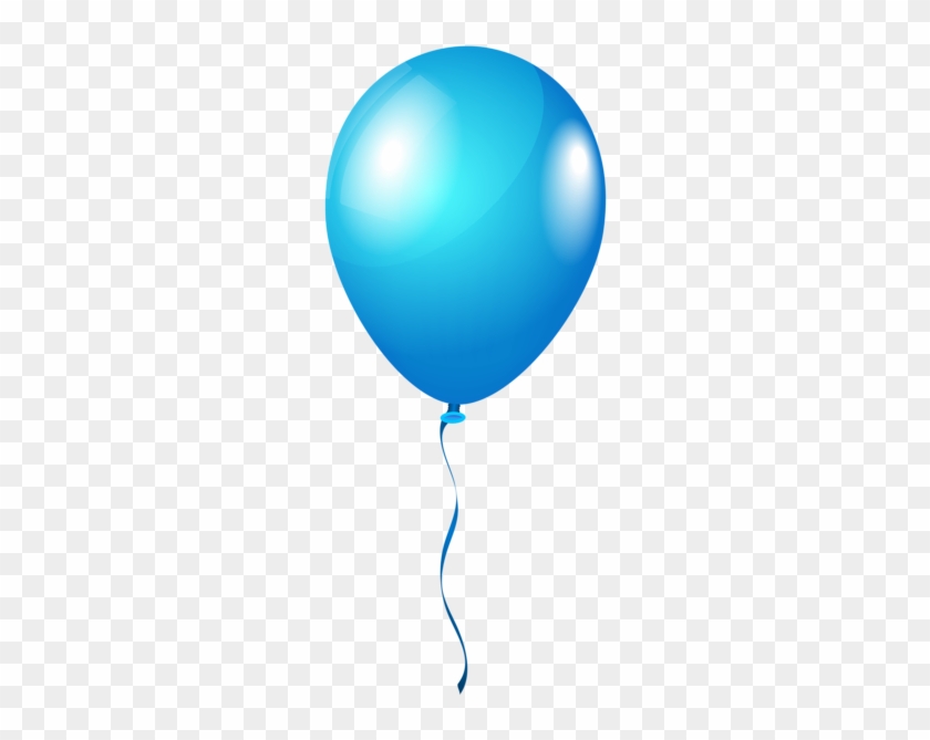 Single Blueballoon Png Clipart Image - Blue Balloon Transparent Background #117504