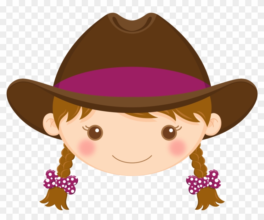 Cowgirl Party, Brown Hair, Clip Art, Cowboys, Quote, - Cowgirl Red Minus #117534