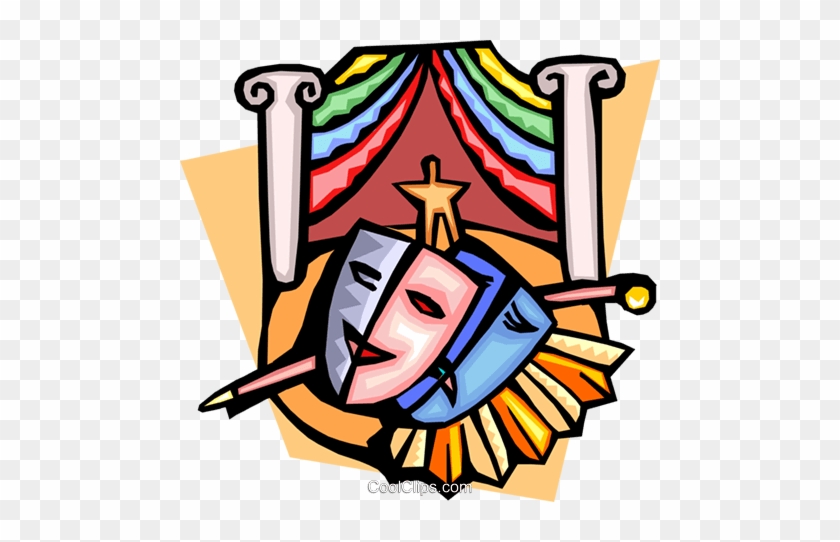 Fancy Clipart Theatre Masks Teatro Clipart Clipground - Literary Elements Of Drama #117564