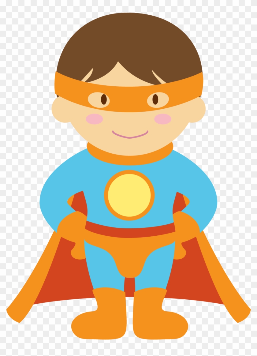 Kids Dressed As Superheroes Clipart - Child Superheroes Clip Art #117630