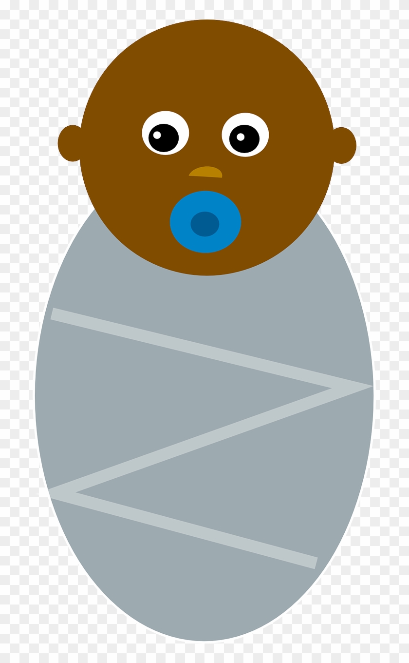 Baby Black Boy Infant Newborn - Clip Art Black Baby #117657