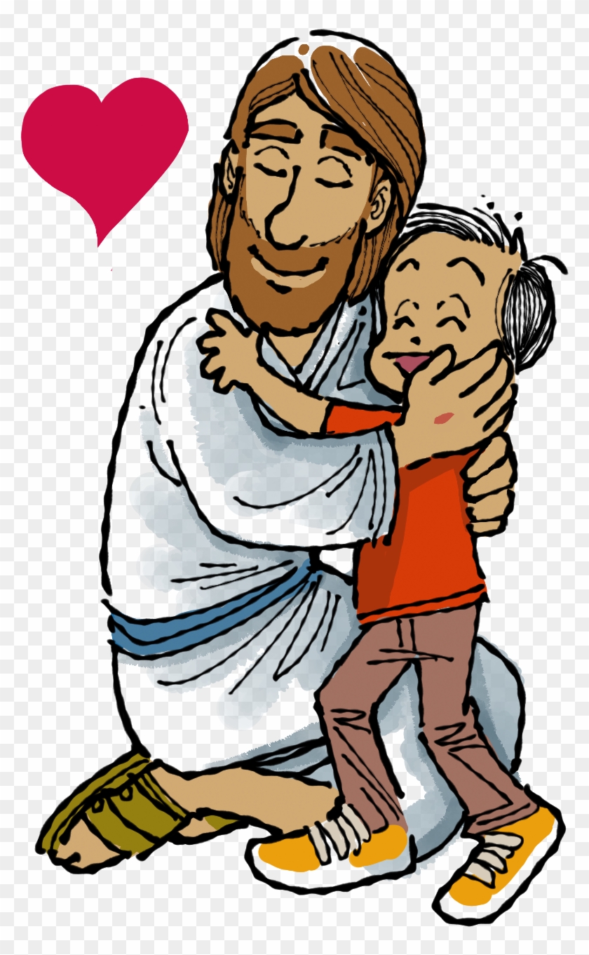 Ilustraciones De Jesus - Abrazo De Jesus Dibujo #117675